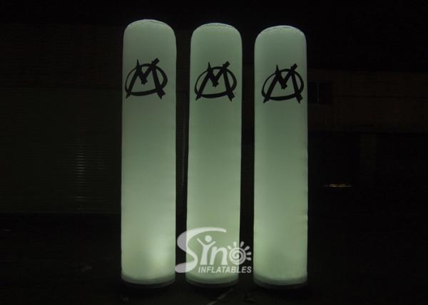 Commercial Column LED Light Advertising Inflatables For Concert Decoration