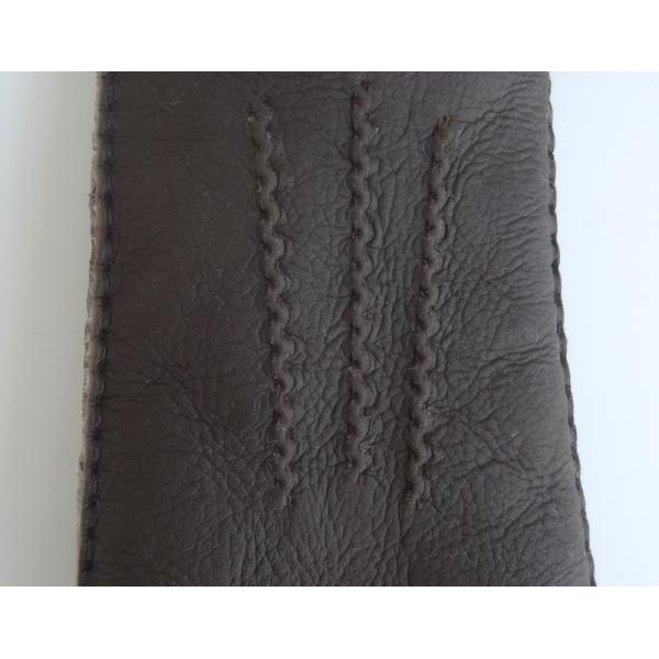 Soft Warm Leather Shearling Gloves Double Faced Sheepskin Gloves Simple Design
