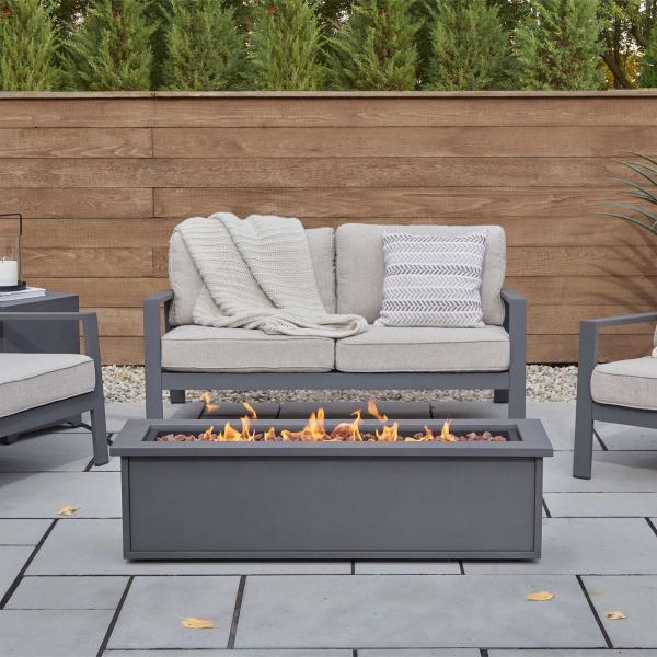 Outdoor Furniture Gas Fire Pit Table 48