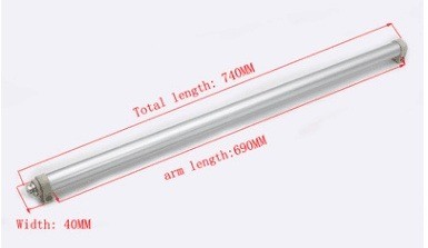 Silver Finish Hydraulic Heavy Duty Sliding Door Closer for Smooth and Silent Closure