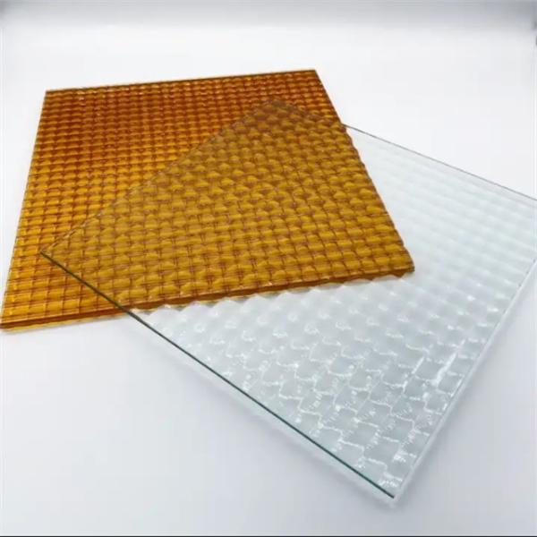 Material de construção decorativo vidro com padrão de bronze de 4 mm-6 mm para decoração de interiores