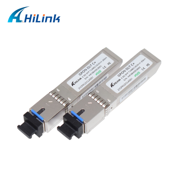 GPON SFP OLT C+ Module 20KM SC/UPC 1490nm / 1310nm SFP 2.5Gbps/1.25Gbps GPON OLT