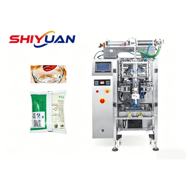 20 - 60packs/Min 800ml Liquid Sachet Packing Machine , Chilli Sauce Packing Machine