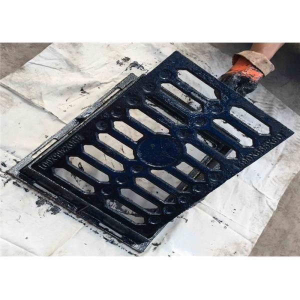 Custom Channel Floor Gully Grating Square Type Cast Iron Material With Frame