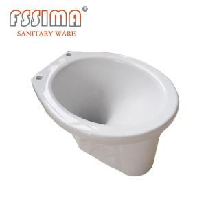 Gravité droite de toilette de piège de P rinçant 395x285mm