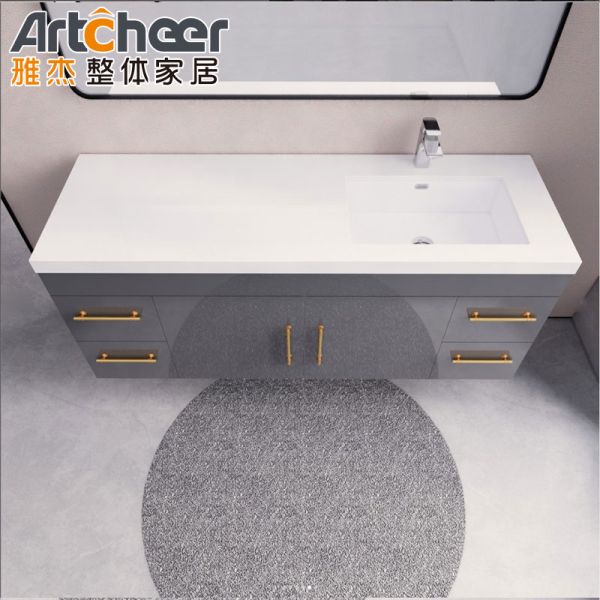 Wall Mounted Water Resistant Eco-Friendly Bathroom Vanity Cabinet with Vanity Combo