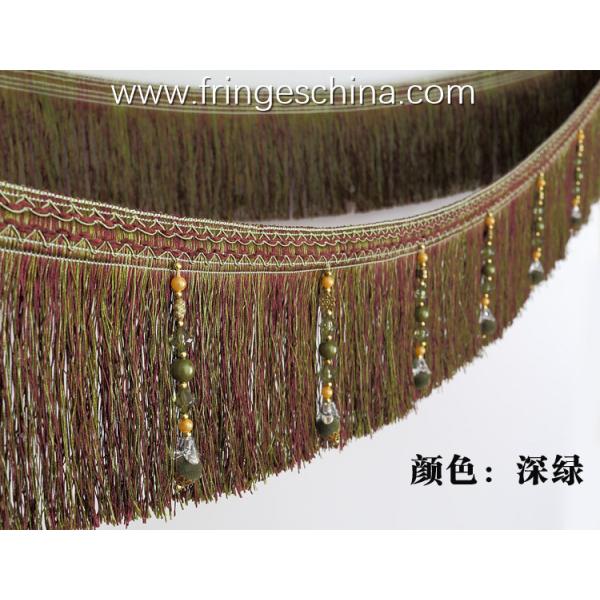 Handmade fashionable chain beads lace tassels fringes for curtain/sofa/pillow/stage decoration
