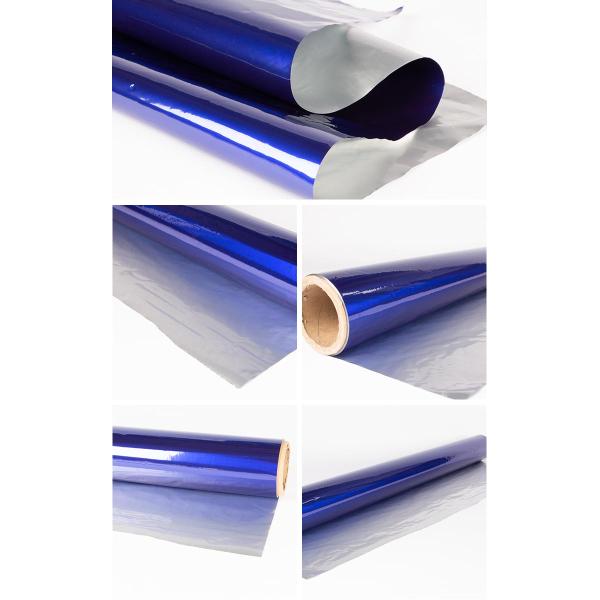 Bright Blue Aluminum Polyester Laminating Film For Packaging