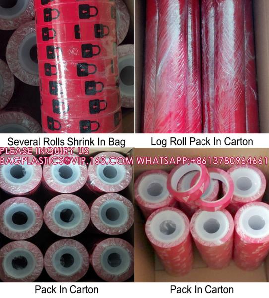Custom Packaging Seal Safety PET Film Tamper Resistance Evidence Void Security Tape Roll