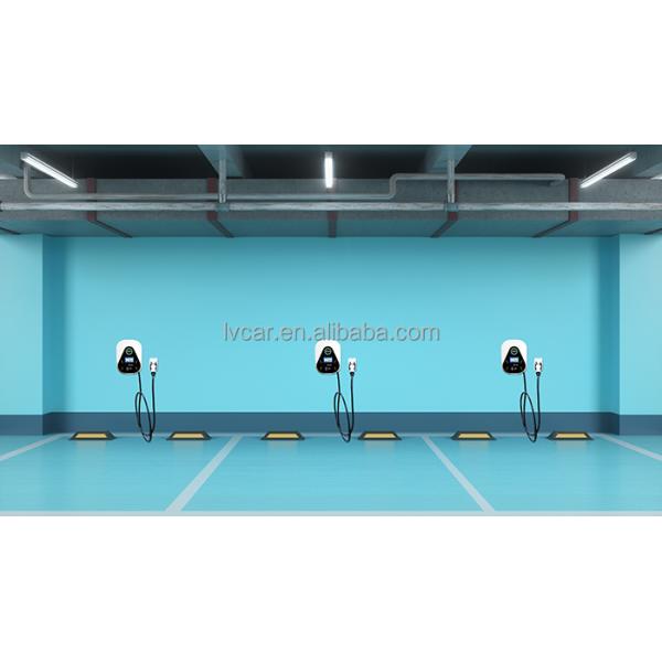 Rango de voltaje de entrada 220VAC Cargador portátil de 7 kW montado en la pared para vehículos de energía