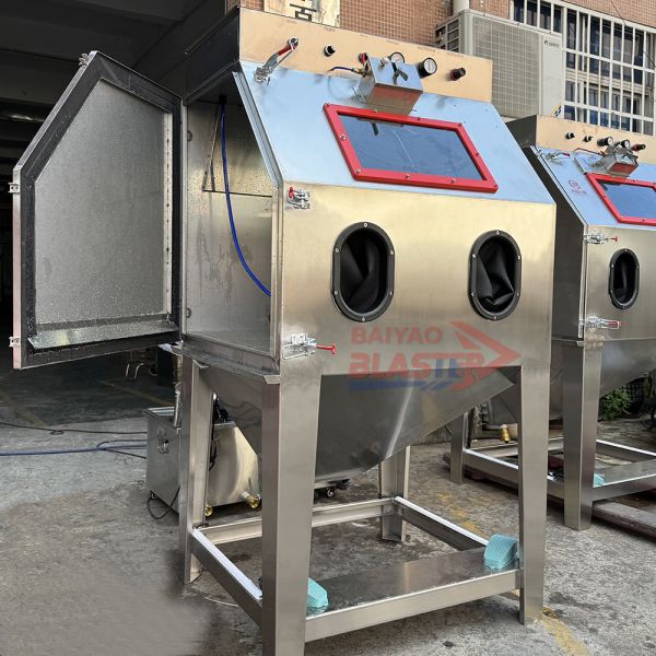 Vapour Blasting Cabinet Closed Loop System Dustless Sand Blast Machine