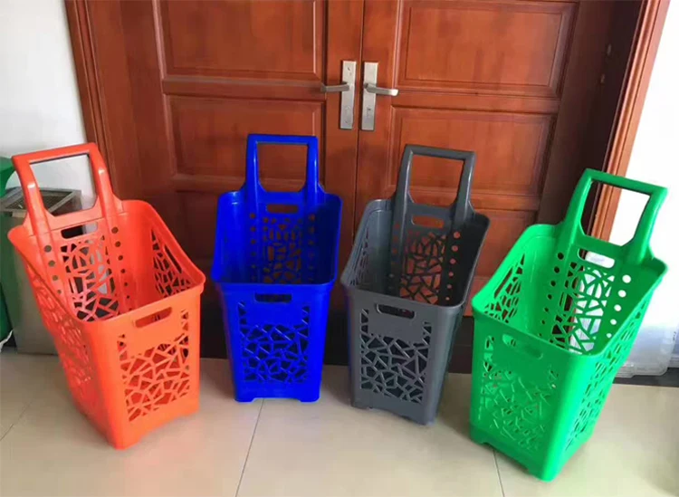 Большие супермаркеты Торговая корзина Пластиковая корзина магазинов