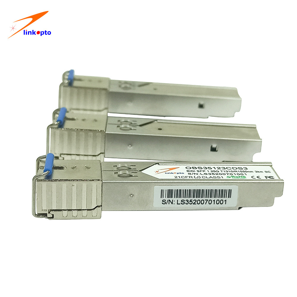 высокая эффективность поставки волокна модулей Cisco BIDI SFP модуля 1.25G 40KM одиночная