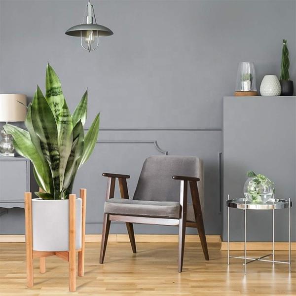 Flower/Green Plant Used Modern Design Bamboo Solid Acacia Wood Plant Pot Stand Holder