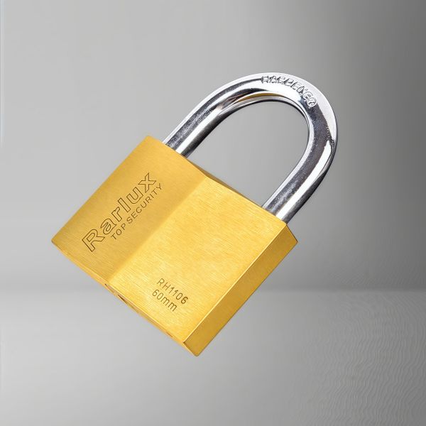 Rarlux Best Padlock Rhombic Brass Padlock with 3 Nickel-plated Keys