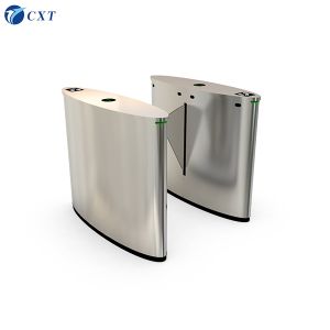 Flap Barrier Gate with 1200*300*980 Mm Dimension and 30-40 People/minute Transit Speed Featuring RS485 Communication