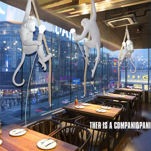 Белый свет комнаты прожития прихожей смолы света обезьяны E27 нордический привесной