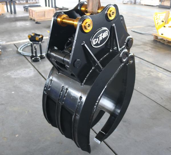 Q235B/Q345B Wood Grapple Single Cylinder Hydraulic Log Grab For 6-10ton Excavator