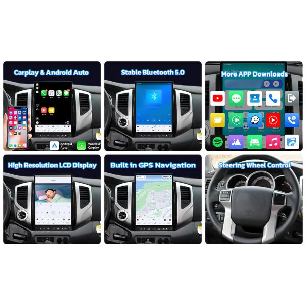 14 дюймовый сенсорный экран 2005-2015 Toyota Tacoma Head Unit Android Автомобильное радио
