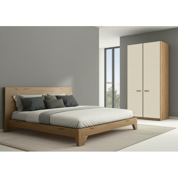 ENF Grade Particleboard Shaker Style Closet Doors With Aluminum Frame And 1mm PVC Finish