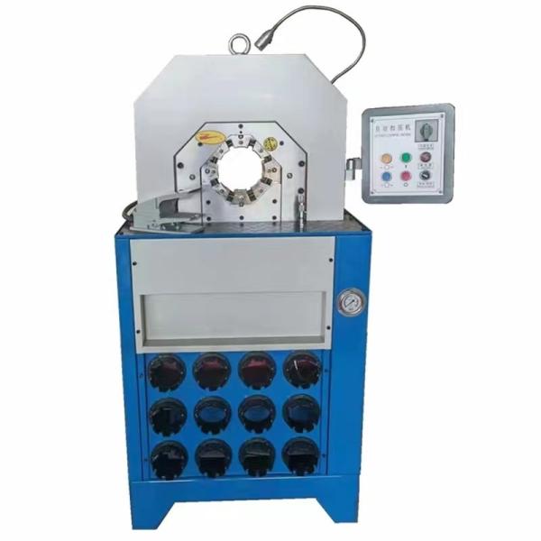 PLC / Button / Digital Panel Control System Hose Crimping Machine For Withhold