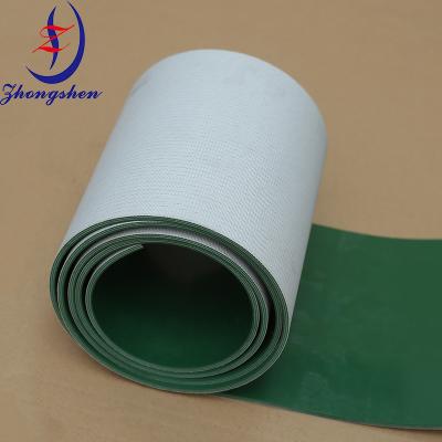 Anti Jamming PVC Green Conveyor Belt For Poultry Farm Manure Removal System