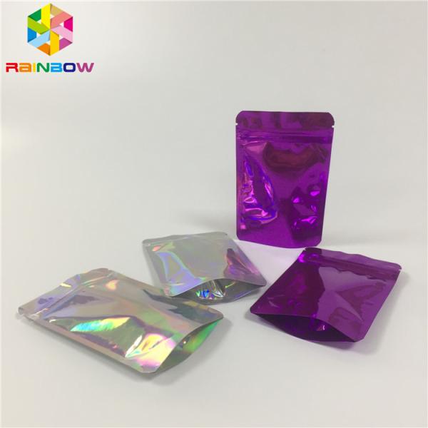 Laminated Holographic Laser 3d Display Bags Hologram Heat Transfer Vinyl Pouch