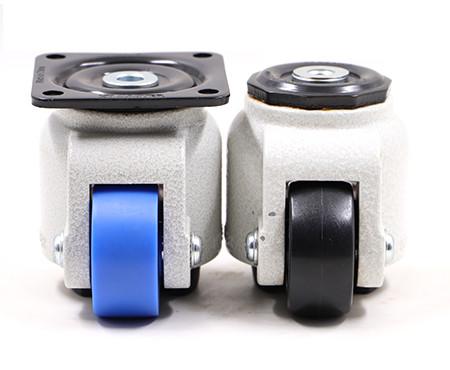 4EA 100kg-3000kg Retractable Leveling Casters Carbon Steel Seat Material: