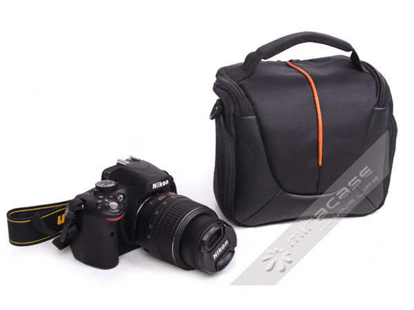 1680D Nylon & PU SLR Camera Pouch with Two Zipper Pockets and Well Padded Sleeve