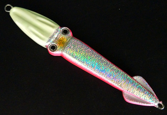 Lead alloy metal squid lure  120g 150g 180g 200g 300g 5colors with luminous
