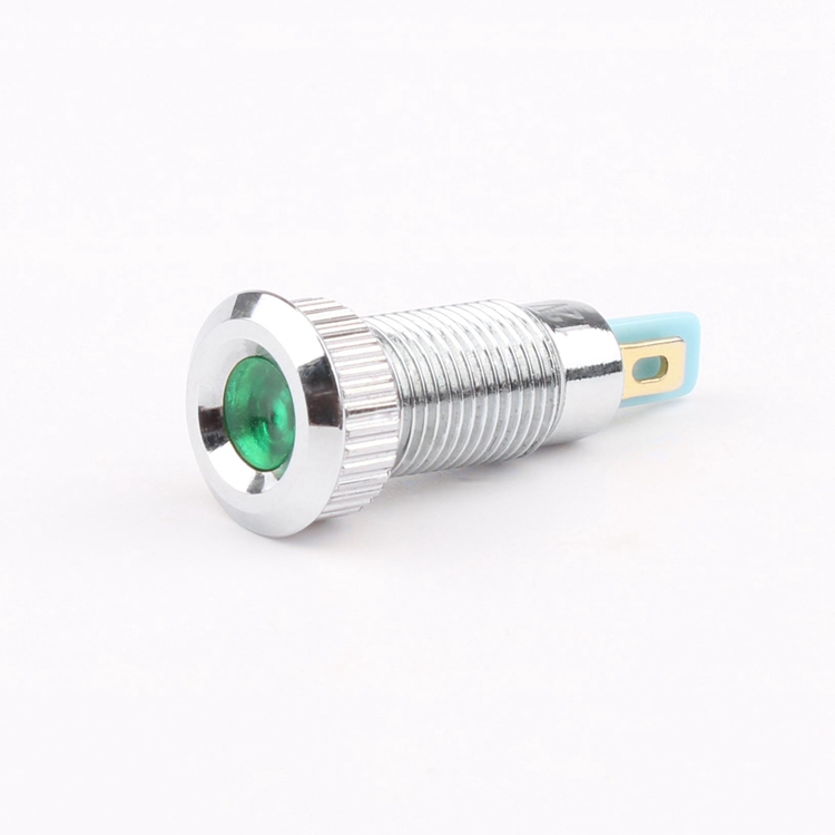 8mm Mini LED Indicator Lights Green/Blue/White for Equipment Pilot 6V12V24V36V48V110V220V 12V Equipment Indicator Lights