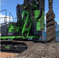 Ancho 11700 mm Pillar de conductor rotativo Rig de operación de altura 3020 mm de operación