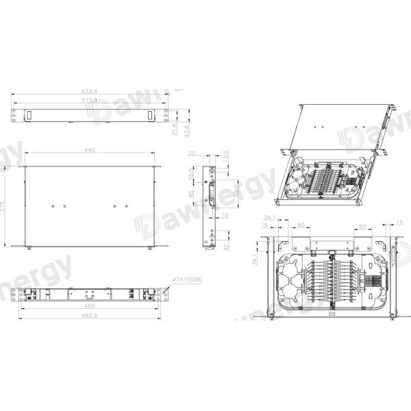 24/48/96 Количество волокон Кассета с пластиковыми волокнами с простыми портами