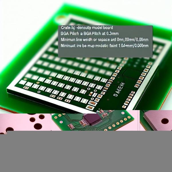 HDI PCBボード 0.3mm BGAピッチ 0.04mm 消費電子機器用ラインスペース