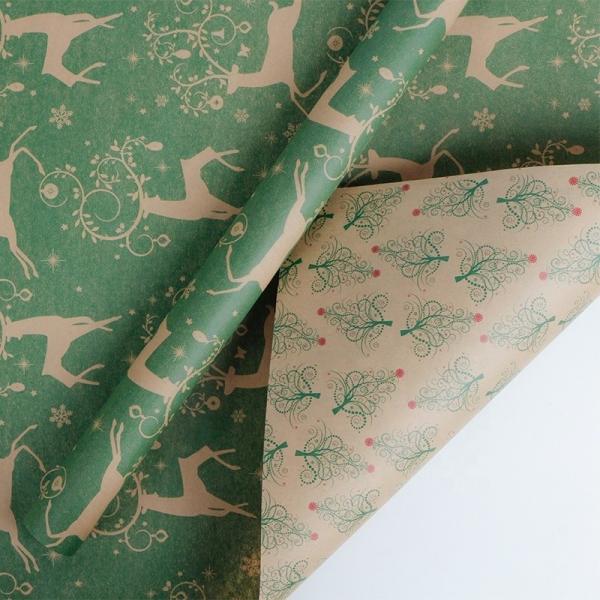 Pacote de caixa de presente MSD para decoração Natal Férias Festa Diária Festa Kraft Arte Papel de embrulho