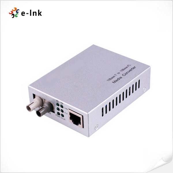 10Base-T to 10Base-FL Converter - 2km Fiber Industrial Grade Plug & Play