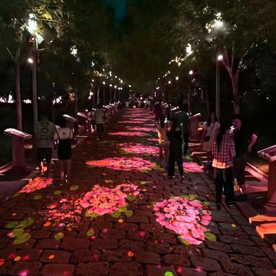 Outdoor Interactive Projection Experience Ground Projection Immersive Projection
