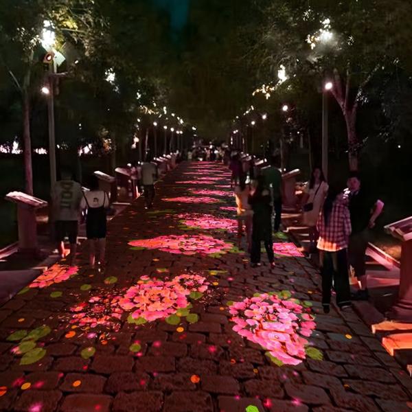 Наружный проектор взаимодействующий наземное освещение интерактивная проекция пола