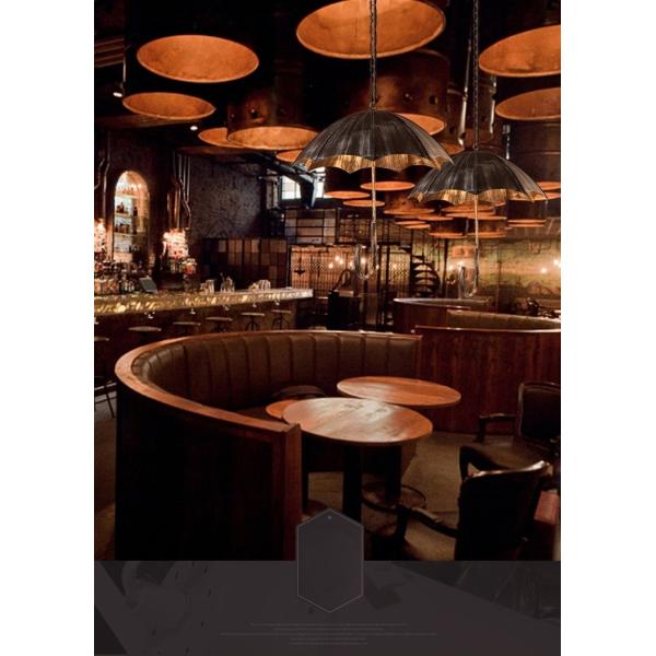 Retro creative umbrella lamp wind industrial loft do the old wrought iron chandelier（WH-VP-148)