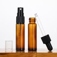 Botellas de vidrio de color ámbar de 3 ml/5 ml/10 ml con bola de acero inoxidable