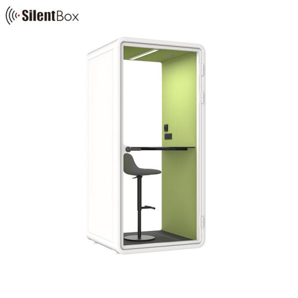 Adjustable Modular Silent Booth with 30+--5db Noise Reduction Coefficient for Private Meetings and Office Pods