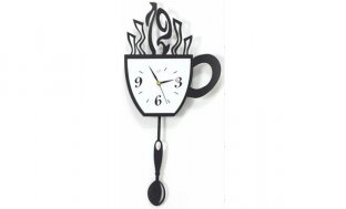 Acrylic Cover Wrought Iron Wall Clocks CK034 53 * 26 * 3cm