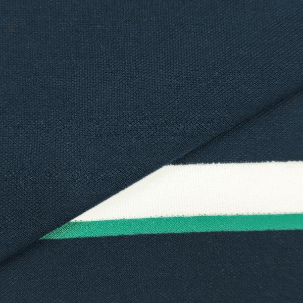 Custom Green Black and White Stripes Fabric, Soft Cotton Striped Pique Fabric for Baby Cloth