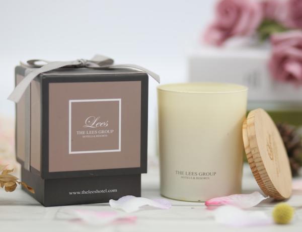 Screen Printing Logo Room Fragrance Candles Matte White Jar With Wooden Lid