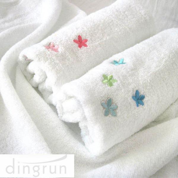 Kid Pure White Hand Wash Towels 100% Cotton High Water Absorbing 220gsm