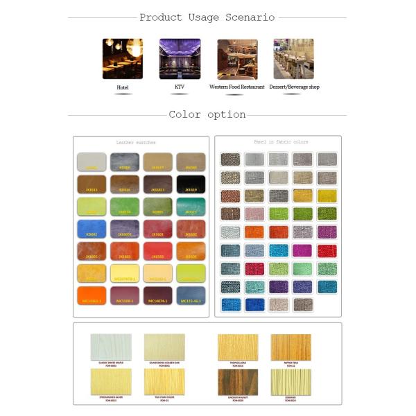 Customization Pub Table Chairs Combination Metal Leisure Drinks Table Fabric Sofa Card Seat