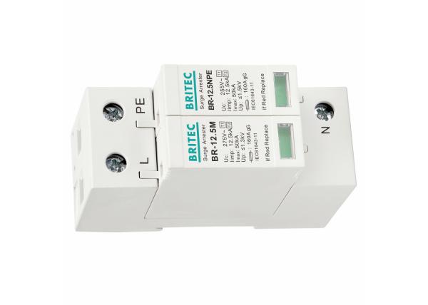 tipo 1 +2 del protector de sobretensiones del relámpago de la CA de la amortiguador de onda de poder 275V EN61643-11