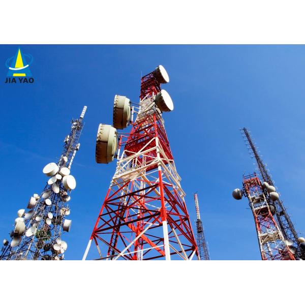 3 Leg 60 Degree Telecom Triangular Lattice Tower Self Supporting Communication Angle Steel Tower