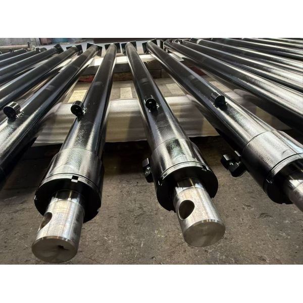Steel Hard Chrome Plated Telescopic Single Acting Hydraulic Cylinder For Dump Truck Forklift