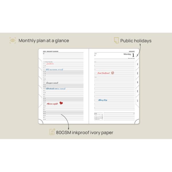 Наградной качественный плановик FSC 2024 таможен академичный аттестовал бумагу цвета слоновой кости